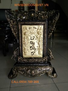 Bài vị thờ tổ tiên, ngai thờ gia tiên, cửu huyền thất tổ đồng vàng