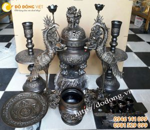 Báo giá bộ lư dapha hun màu, đỉnh ngũ sự số 3