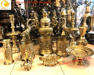 Bộ đồ thờ cúng đồng đại phát số 2 khách hàng Cát bà, Hải phòng