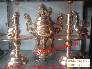 Đỉnh đồng đỏ 50,55,60 ngũ sự đánh bóng