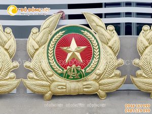 Làm huy hiệu CAND bằng đồng