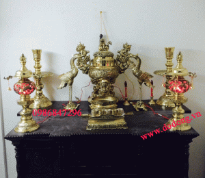 Báo giá bộ đồ thờ đồng vĩnh tiến cúng gia tiên