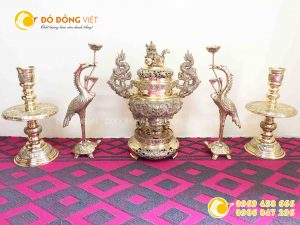 Bộ lư đồng vĩnh tiến số 4
