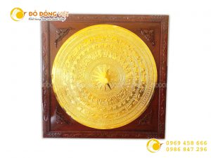 Mặt trống đồng mạ vàng, mặt trống đông sơn gò thủ công
