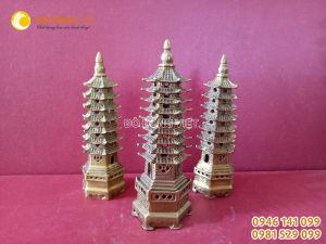 Tháp văn xương bằng đồng trấn phong thủy