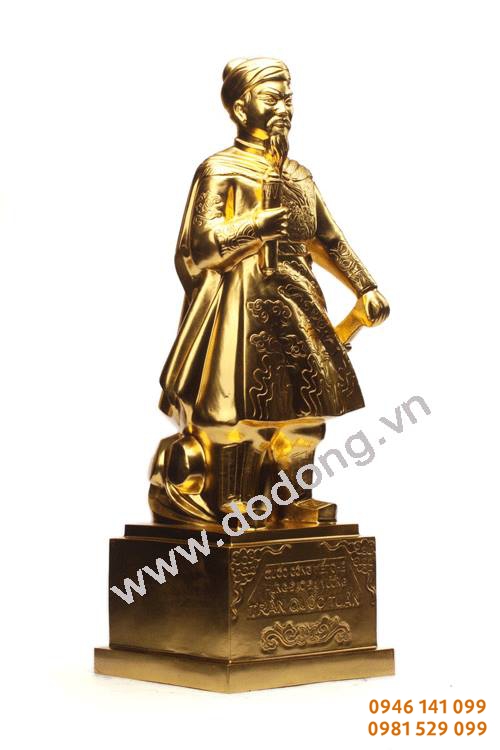 Tượng trần hưng đạo mạ vàng các kích thước