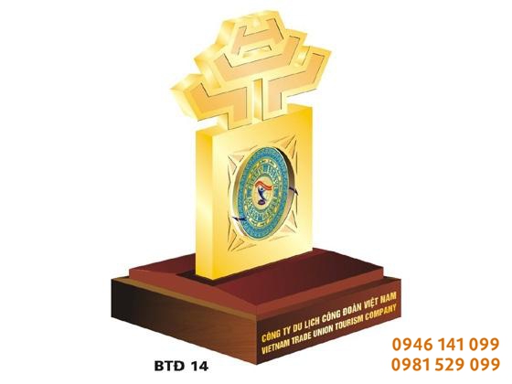 Biển chức danh để bàn bằng đồng 2 mặt