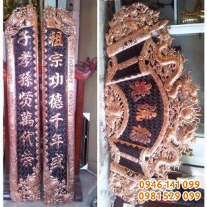 Cách chọn câu đối cuốn thư đồng đỏ 1,76m Câu đối đồng