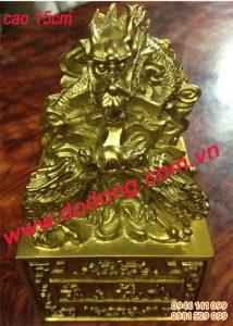 Ấn quan lộc phong thủy mạ vàng đồ phong thủy