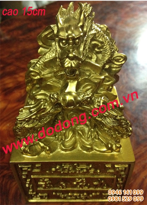 Ấn quan lộc phong thủy mạ vàng đồ phong thủy