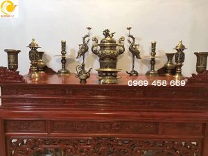 Đỉnh đồng 2 công nghệ, bộ đỉnh thờ mẫu mới 2019