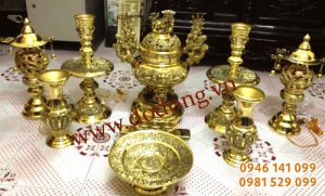 Bộ đỉnh đồng tam sự đồng dapha 55cm