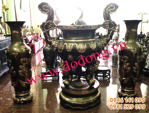 Các mẫu lư đồng cổ, lư tai rồng, lư hoa sòi lư công đức