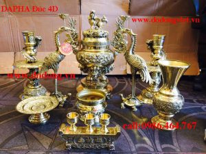 Đồng dapha đúc 4d, đồ thờ cúng đúc nổi