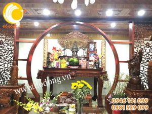 Chuyên lắp đặt bộ đồ thờ gia tiên cao cấp khảm