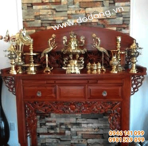 Bộ lư đồng bát giác, cách bày đồ thờ cúng trong gia đình