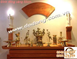 Bộ đồ thờ bằng đồng số 3 vĩnh tiến đầy đủ