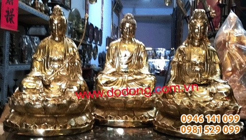Bộ tượng phật tam thế ngồi 39,48,61,68,81cm