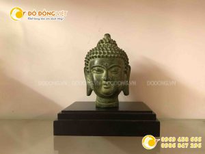 Tượng phật Thích Ca bằng đồng hun màu cổ