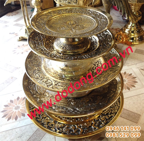 Mâm bồng đồ cúng tiến nhà thờ, đình chùa mâm ngũ quả