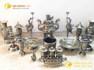 Báo giá bộ đỉnh đồng cỡ trung hun màu đầy đủ