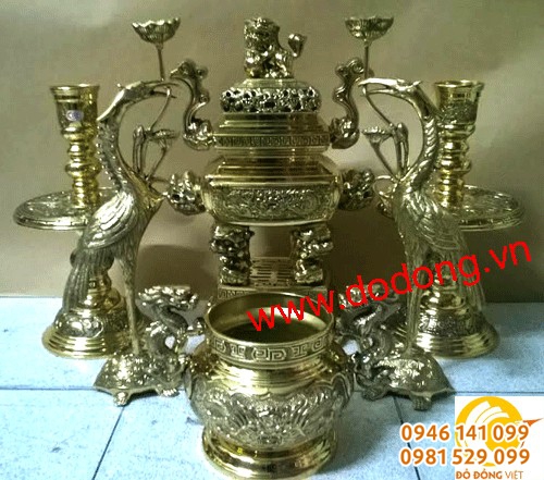 Bộ lư vuông vĩnh tiến, đỉnh thờ vĩnh tiến
