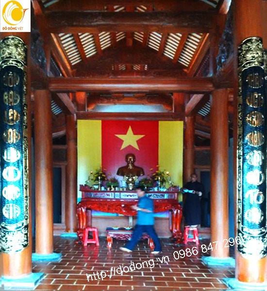 Thi công câu đối đồng, lư hương, bài vị đền tưởng niệm anh hùng liệt sỹ trường sơn