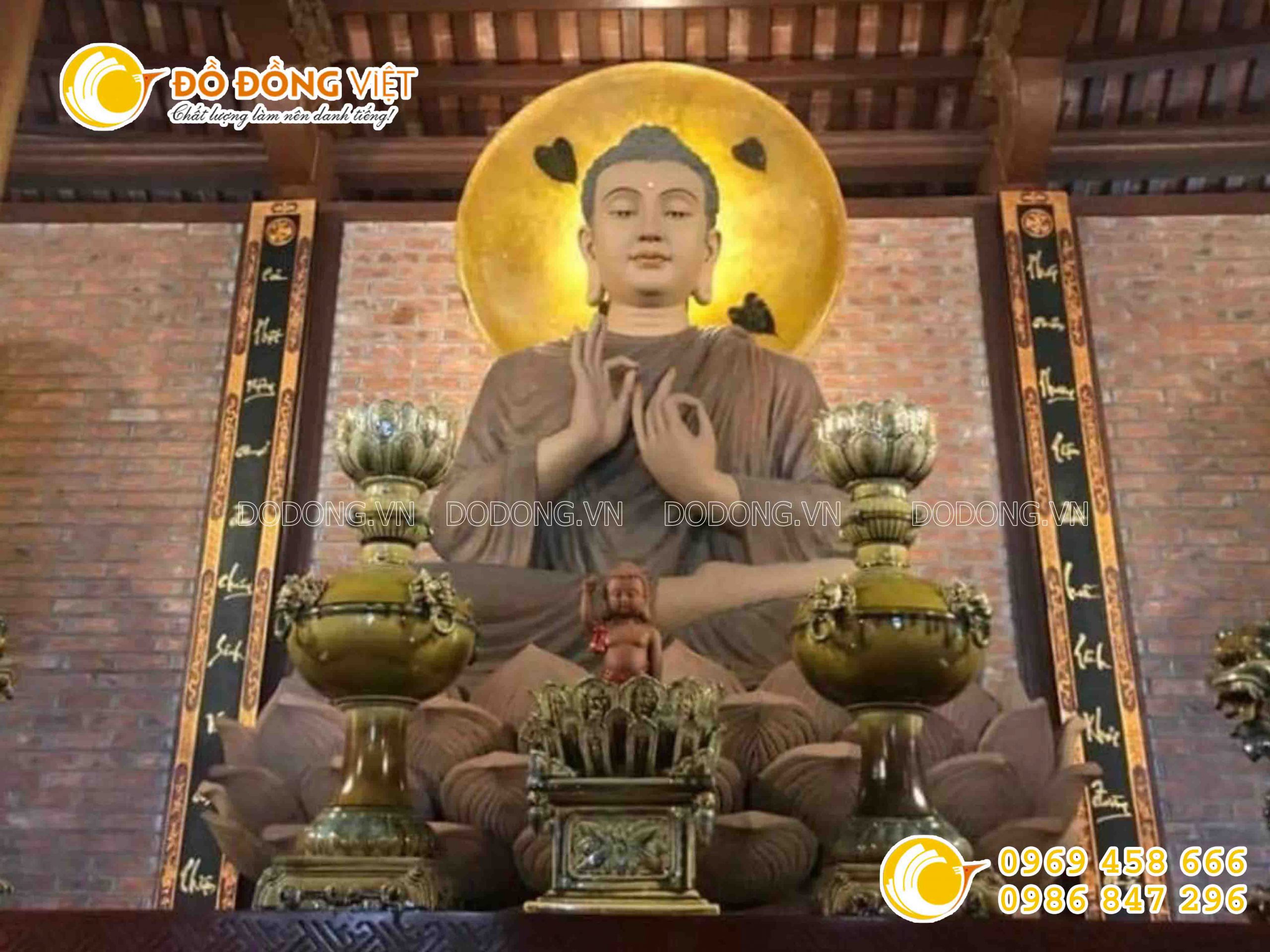 Đúc tượng phật Thích Ca bằng đồng cho chùa