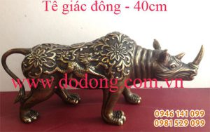 Tê giác đồng phong thủy te giac