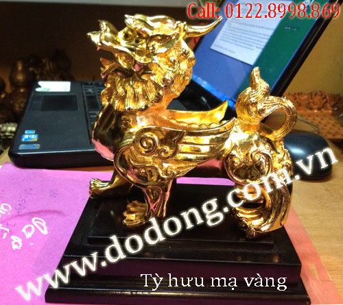 Tỳ hưu đồng mạ vàng phát tài phát lộc