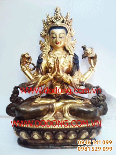 Tượng phật tông: quan âm tứ thủ, liên hoa sinh, tara,thích ca mật tông