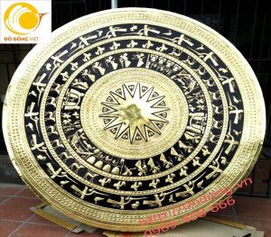 Mặt trống đồng gò thủ công dk 400cm trang trí nội thất