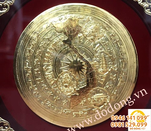 Mặt trống đồng đồ mạ vàng