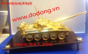 Xe tăng bằng đồng mạ vàng cao cấp mô hình tăng thiết giáp