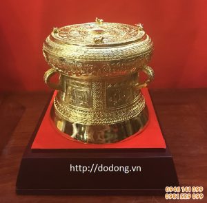 Trống đúc đồng, trống mạ vàng làm quà tặng đẹp