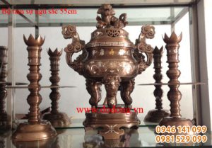 Đồ đồng thờ cúng cao cấp, đồ đồng ngũ sắc