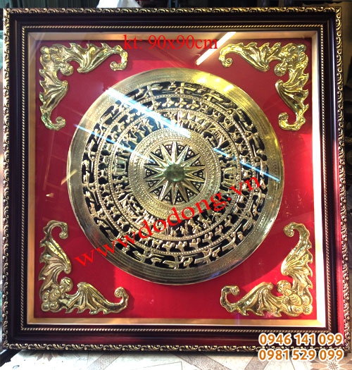 Tranh mặt trống đồng đồ đồng việt