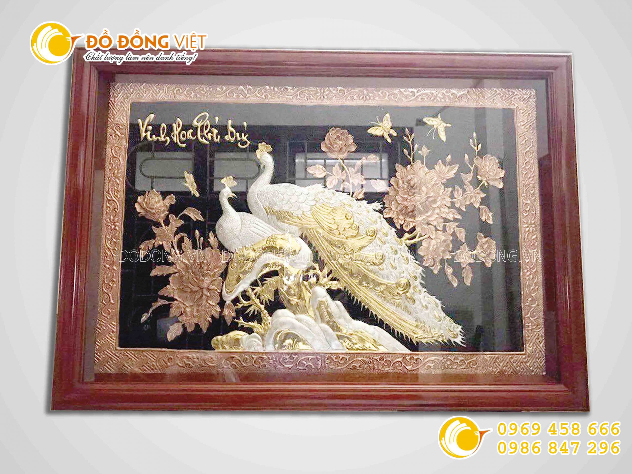 Tranh đồng Vinh Hoa Phú Quý