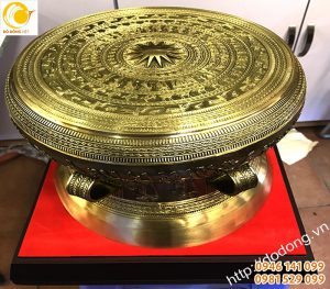Sản phẩm trống đồng đúc dk 25cm trống đông sơn