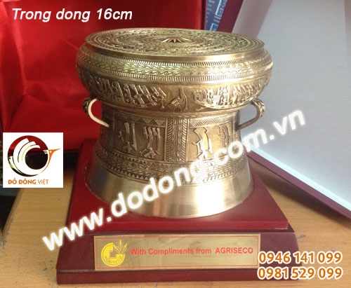 Qùa tặng trống đồng đk 16cm