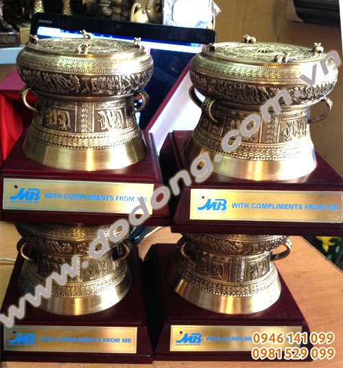Trống đồng đúc lưu niệm 13cm