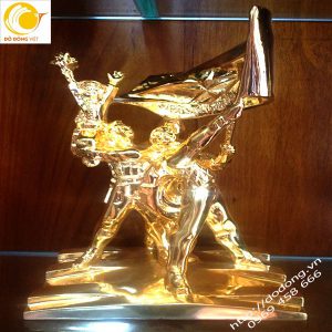 Tượng đồng chiến thắng điện biên phủ 30cm mạ vàng
