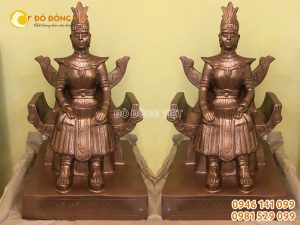 Tượng Âu Cơ bằng đồng đỏ KT cao 45 cm