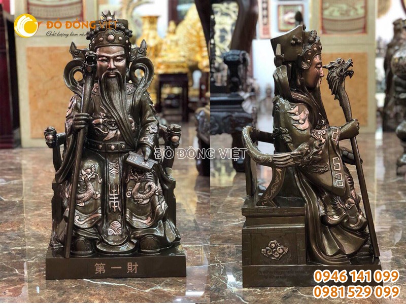Tượng thần tài bằng đồng