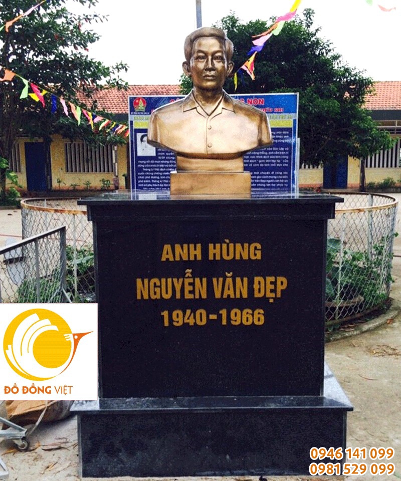 Tượng đồng chân dung các anh hùng tại Huyện Đức hòa, Long an