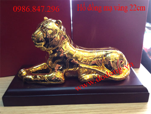 Tượng hổ đồng mạ vàng 24k Qùa tặng cho người tuổi dần