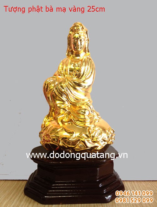Tượng phật đồng mạ vàng: di lặc, quan âm, thích ca