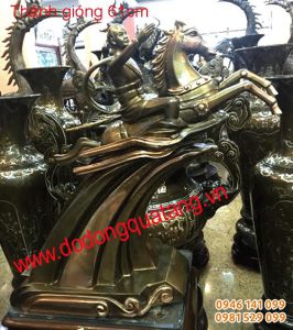 Tượng đồng thánh gióng đồng hun 61cm