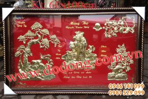 Nhận đặt tranh mừng thọ bằng đồng ngày tết