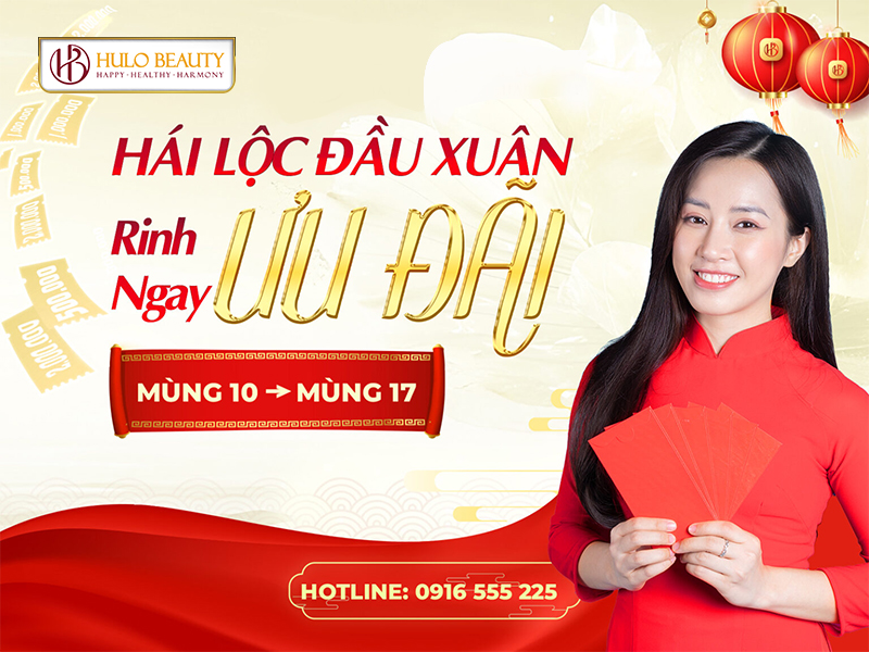 HÁI LỘC ĐẦU NĂM CÙNG HULO BEAUTY RINH ƯU ĐÃI LÊN ĐẾN 2 TRIỆU ĐỒNG